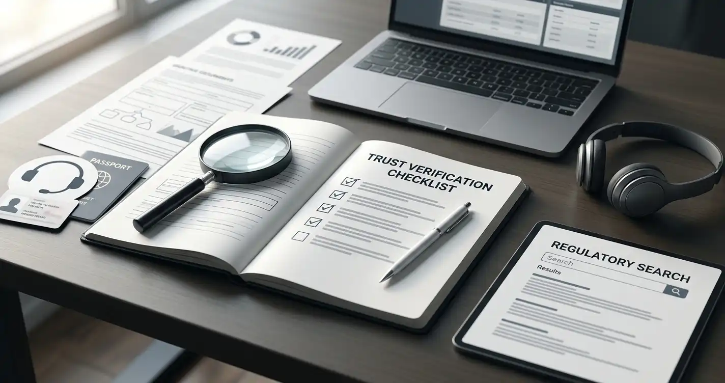 Vertrauensprüfung mit Checkliste, Dokumenten und Hinweisen zum Kundensupport