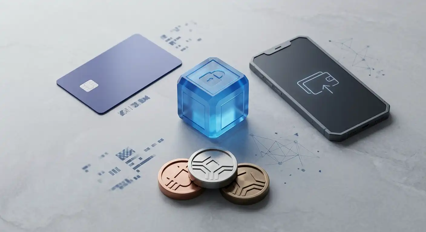 Einzahlungswege mit Bankkarte, digitalem Wallet und Kryptowährung